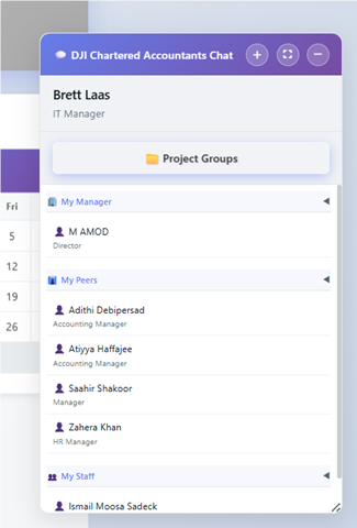 Chat Functionality - Uniportal Module
